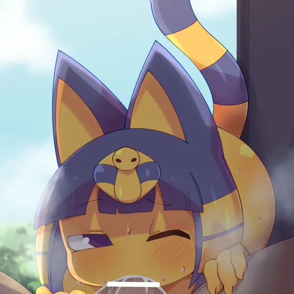 ankha (animal crossing) (animal crossing, nintendo) created by himimi