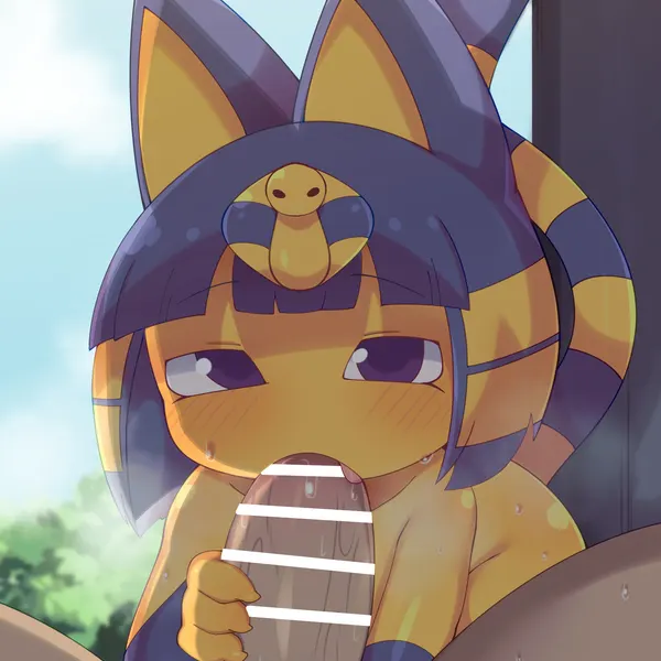 ankha (animal crossing) (animal crossing, nintendo) created by himimi