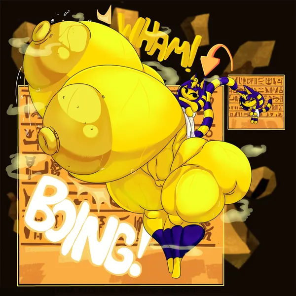 ankha (animal crossing) (animal crossing, nintendo) created by hyraqwq, tasteofchoklit