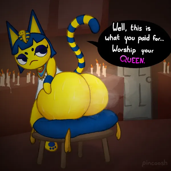 ankha (animal crossing) (animal crossing, nintendo) created by pincoosh