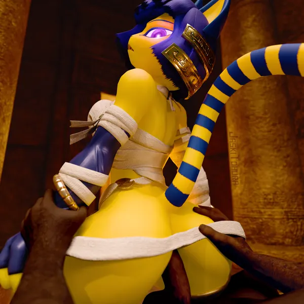 ankha (animal crossing), warfare ankha (animal crossing, egyptian mythology) created by jaskitohura