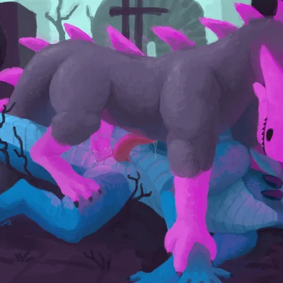 anomalous blue dragon (european mythology, mythology) created by ruimtekroeg