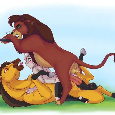 anon, kovu (the lion king), spirit (cimarron) (disney, dreamworks) created by cajuzinho02