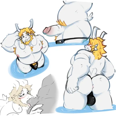 asgore dreemurr (undertale (series)) created by bluedomstar