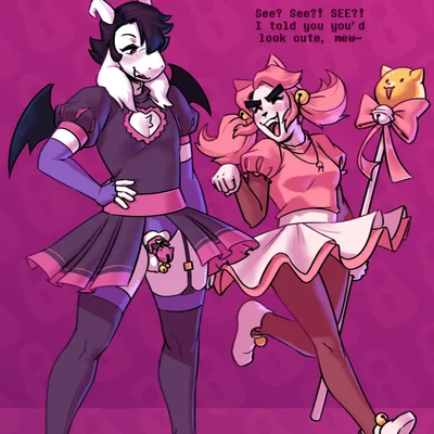 asriel dreemurr, mad mew mew (locktober, undertale) created by dracozhilla