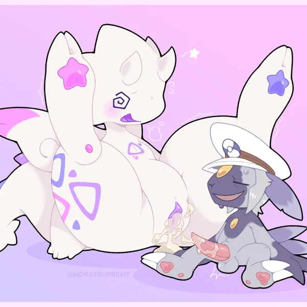 asteria (cakebird), emmet (pokemon) (nintendo, pokemon) created by moraysupreme