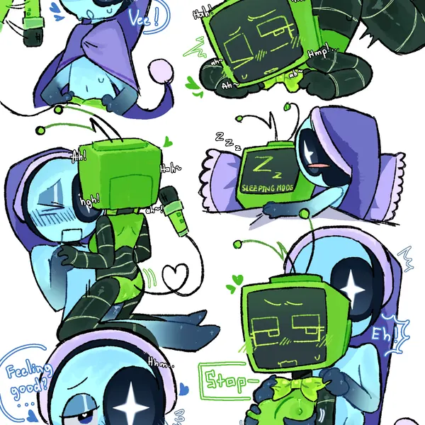 astro (dandy's world), vee (dandy's world) (blushcrunch studio, dandy's world) created by lolmaria