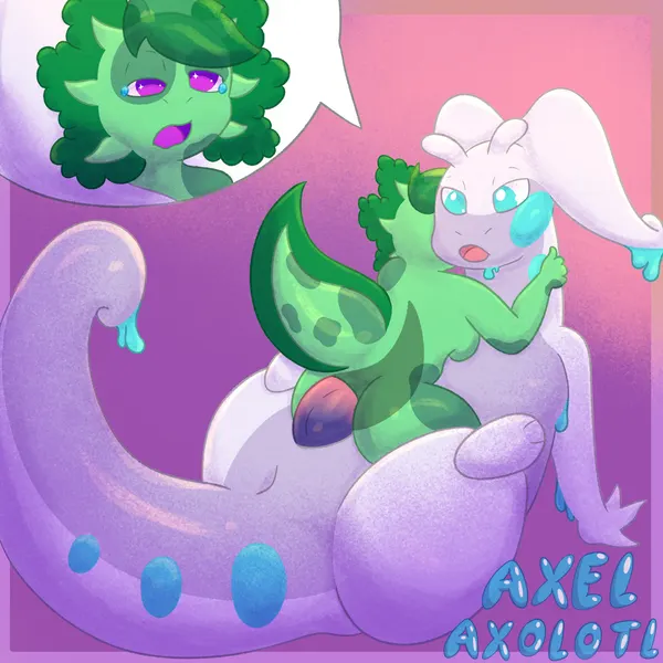 axel the axolotl (mythology, nintendo) created by axel axolotl (artist)