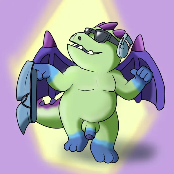 baby dragon (clash roayle) (clash royale, mythology) created by slavik.