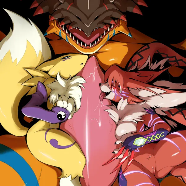 bandai namco, digimon created by eryz