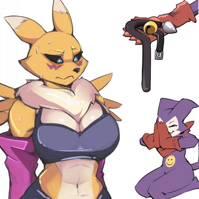 bandai namco, digimon created by zinnick