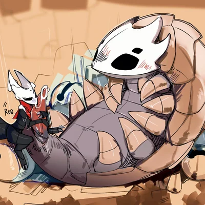 bell beast, hornet (hollow knight) (hollow knight: silksong, hollow knight (franchise)) created by stercore murum