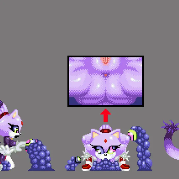 blaze the cat (project x love potion disaster, sega) created by exkrill