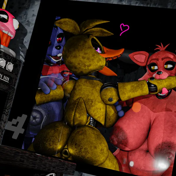 bonnie (fnaf), chica (fnaf), classic chica (fnaf) (five nights at freddy's, scottgames) created by impaer jaster