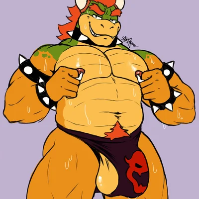 bowser (mario bros, nintendo) created by la burla