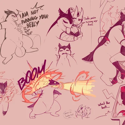 carrie (giidenuts), typhy (giidenuts) (nintendo, pokemon) created by giidenuts