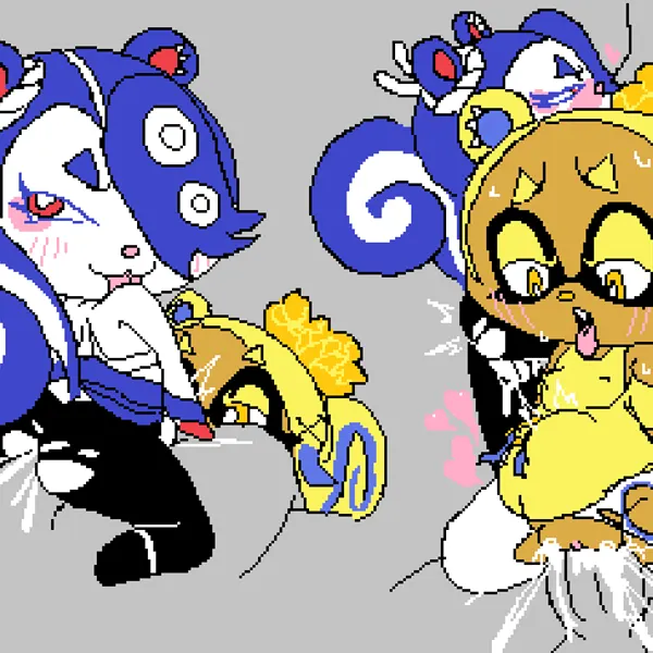 cece (animal crossing), frye (splatoon), shiver (splatoon) (animal crossing, nintendo) created by grorby