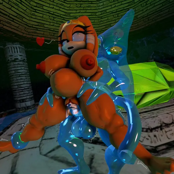 chaos (sonic), tikal the echidna (sega, sonic adventure) created by boiboi9999