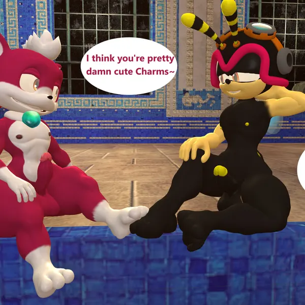 charmy bee, chip (sonic), knuckles the echidna (sega, sonic the hedgehog (series)) created by aldenyates