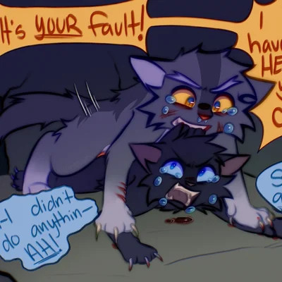 crowfeather (warriors), stormfur (warriors) (warriors (book series)) created by freckledcoat