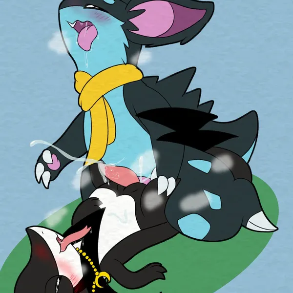 dart (syngie), moonlight (snivy) (nintendo, pokemon) created by syngie