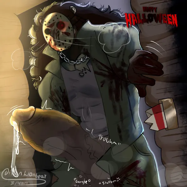 dillon saenz, jason voorhees (friday the 13th (series), halloween) created by artslionbear