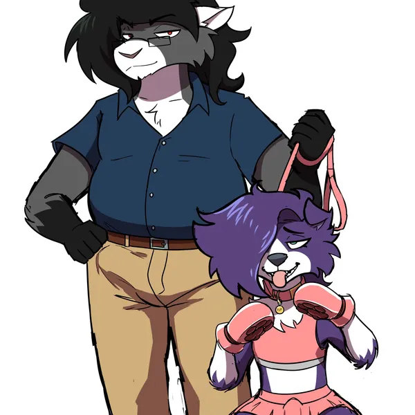 dog (somesacredbird), gloomy (gloomyloomer) created by thatbirdboi