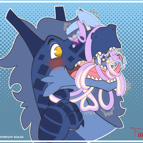drak (digitalscales), petal (dapperhedgehog) (mythology) created by digitalscales