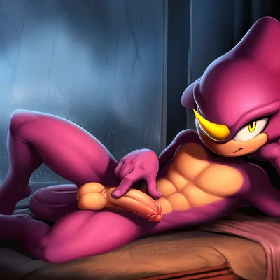 espio the chameleon (sega, sonic the hedgehog (series)) created by sergalbutt