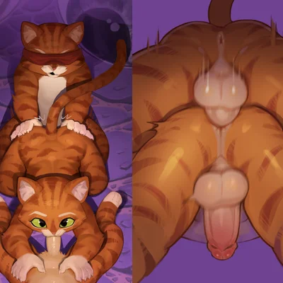 evil puss (puss in boots), puss dos (puss in boots), puss in boots (dreamworks) (dreamworks, puss in boots (franchise)) created by pandarita