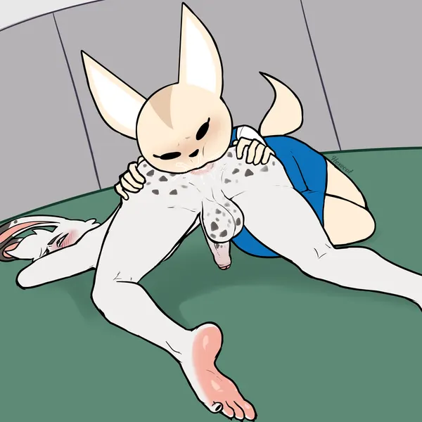 fenneko, phobe (lfswail) (aggretsuko, sanrio) created by hexecat