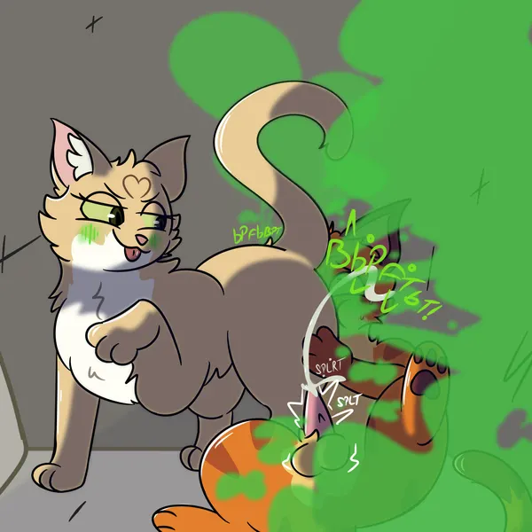 firestar (warriors), sandstorm (warriors) (warriors (book series)) created by rancidwyrm
