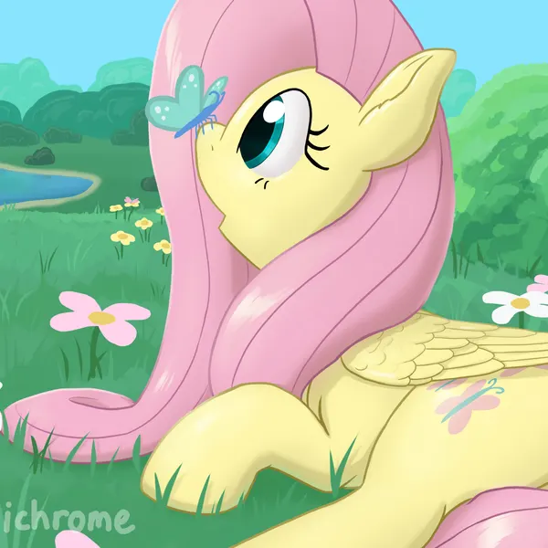 fluttershy (mlp) (friendship is magic, hasbro) created by callichrome