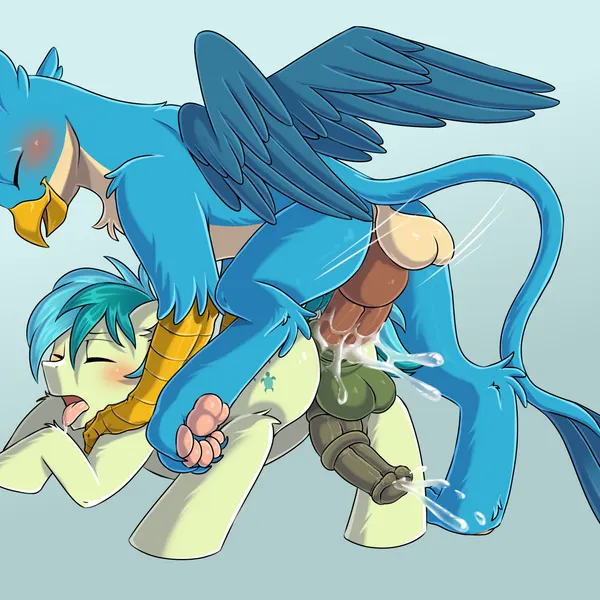 gallus (mlp), sandbar (mlp) (friendship is magic, hasbro) created by puke-o