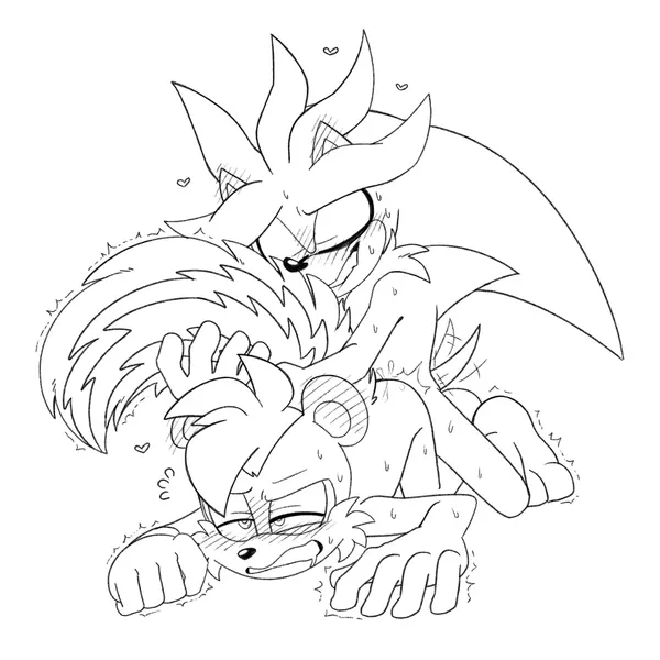 geoffrey st. john, silver the hedgehog (archie comics, sega) created by shenadical