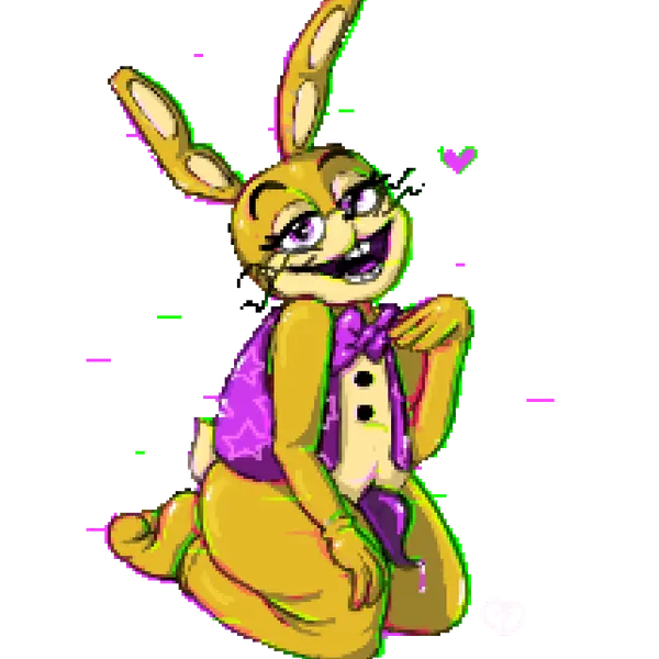 glitchtrap (five nights at freddy's, five nights at freddy's: help wanted) created by damion the skeleton