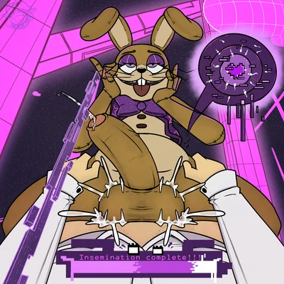 glitchtrap (five nights at freddy's, five nights at freddy's: help wanted) created by nexxiethejester