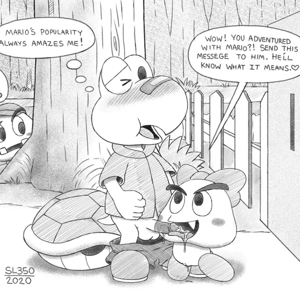 goombaria, goombario, koops (mario bros, nintendo) created by sl350