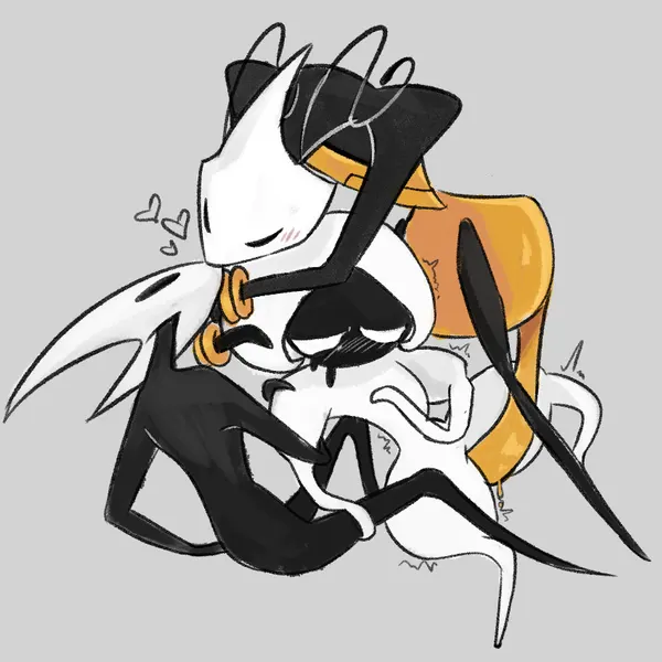 hornet (hollow knight), lace (hollow knight: silksong), shakra (hollow knight: silksong) (hollow knight: silksong, hollow knight (franchise)) created by objectfucker
