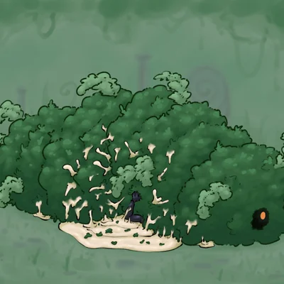 hornet (hollow knight), massive moss charger (hollow knight) (hollow knight (franchise), team cherry) created by latristesse