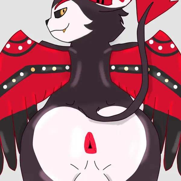 husk (hazbin hotel) (hazbin hotel, hellaverse) created by muwulan