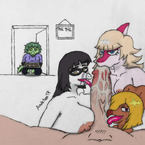 inco (iwhtg), kiara (iwhtg), lunara (iwhtg) (cavemanon studios, i wani hug that gator) created by andchantr