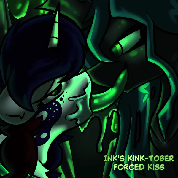 ink spill, queen chrysalis (mlp) (friendship is magic, hasbro) created by krano network