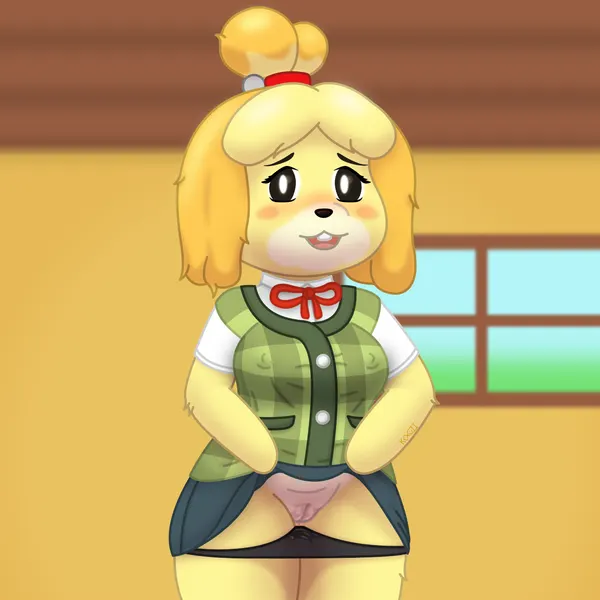 isabelle (animal crossing) (animal crossing, nintendo) created by kumachi