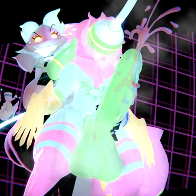 j8-bit (cakebatterbossmonster), tasque manager (deltarune, undertale (series)) created by asscaster