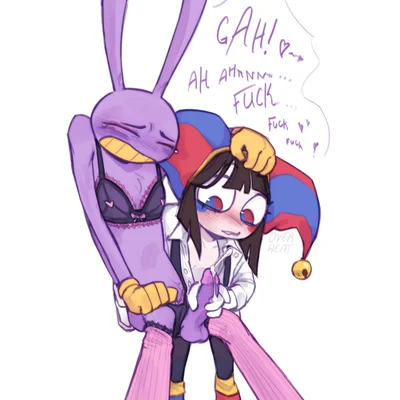 jax (tadc), pomni (tadc) (glitch productions, the amazing digital circus) created by overheat mp4