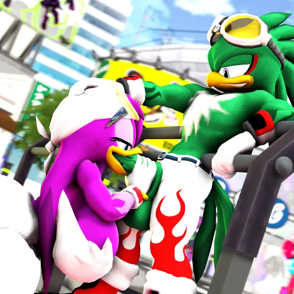 jet the hawk, wave the swallow (sega, sonic riders) created by rocketspuff