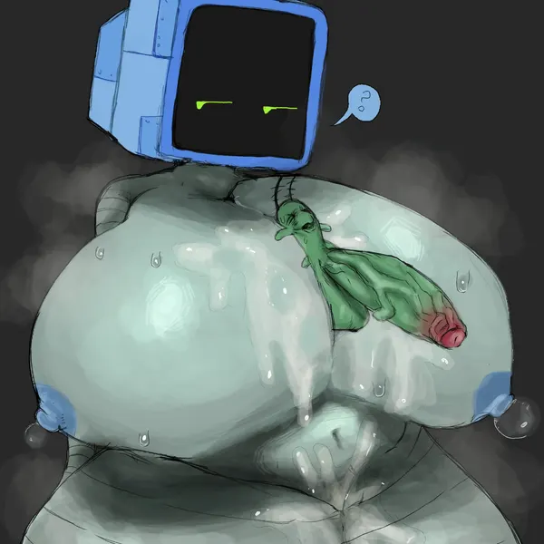 karen plankton, sheldon j. plankton (nickelodeon, spongebob squarepants) created by anothercat
