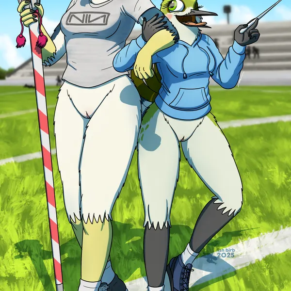 katie (fish birb), sarah (fish birb) (nine inch nails) created by fish birb