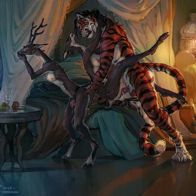 khan rodgers (hooves and alfons), mr. townsend (hooves and alfons), ms. townsend (hooves and alfons) created by fossa666